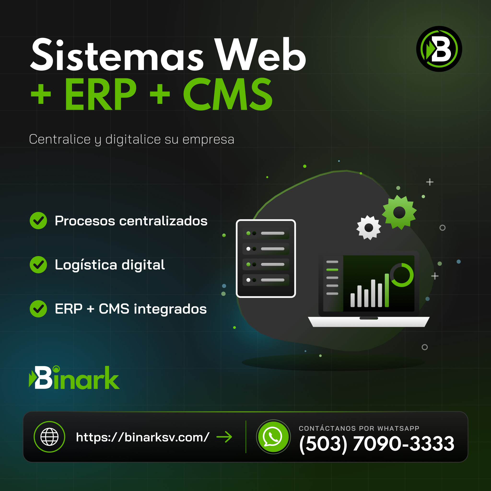 Desarrollo de Sistemas Web + ERP + CMS
